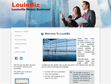 Tablet Screenshot of louiebiz.com